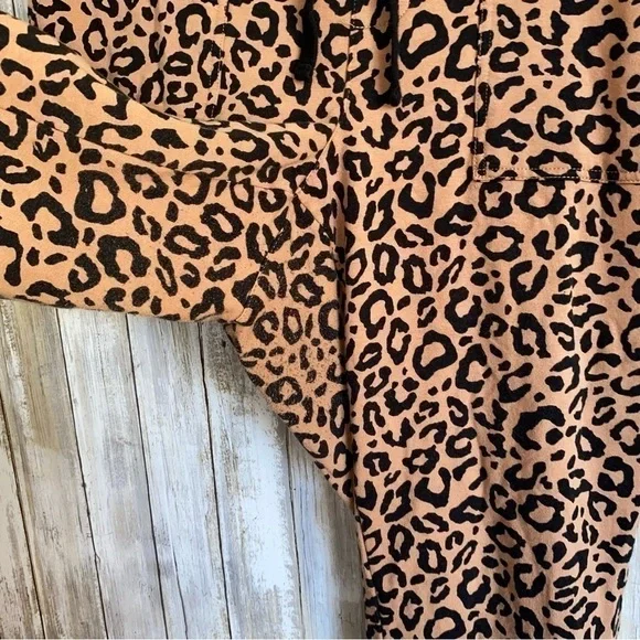 Torrid Leopard Joggers 1X Cozy Lounge Pants Animal Print Drawstring Athleisure - Picture 6 of 8